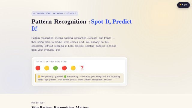 Pattern Recognition: Spot It, Predict It!