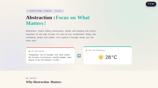 Abstraction: Focus on What Matters!