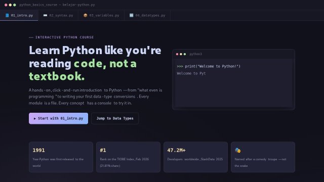 Python Basics: Introduction, Syntax & Data Types
