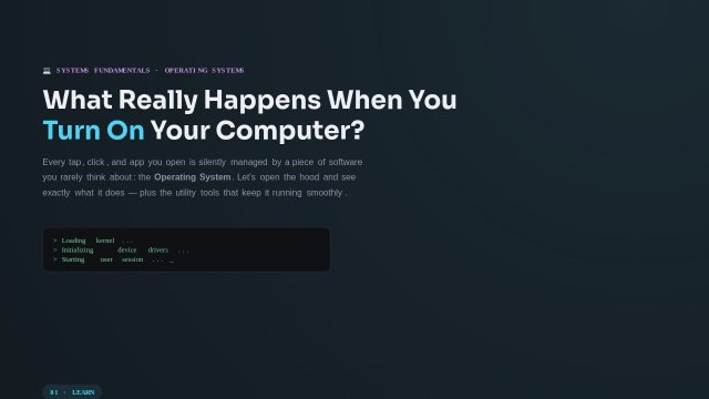 Inside the Machine: Operating Systems & Utility Software