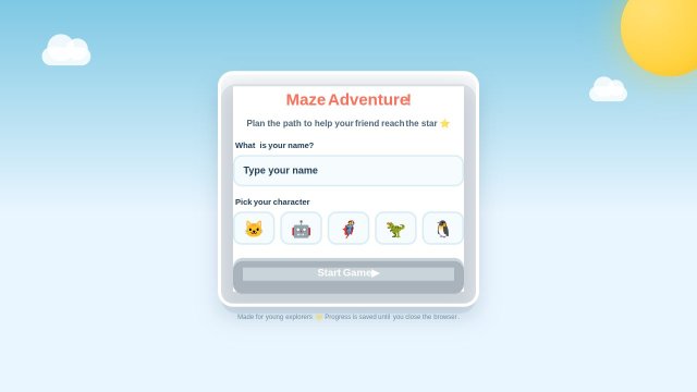 Maze Adventure: Step-by-Step Coding Challenge