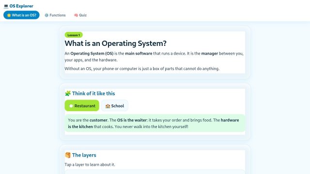 OS Explorer: What is an Operating System?