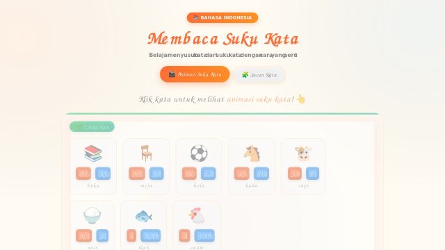 Membaca Suku Kata Sederhana Interaktif