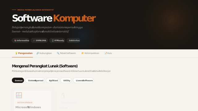 Software Komputer — Media Pembelajaran Interaktif Informatika