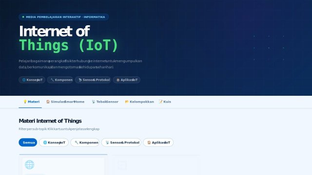 Internet of Things (IoT) — Media Pembelajaran Interaktif Informatika