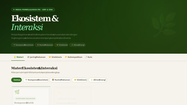 Ekosistem dan Interaksi