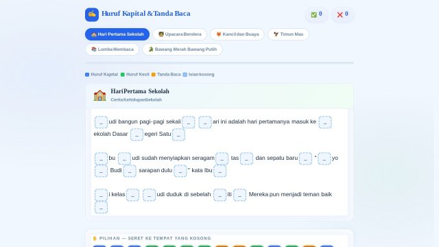 Huruf Kapital dan Tanda Baca