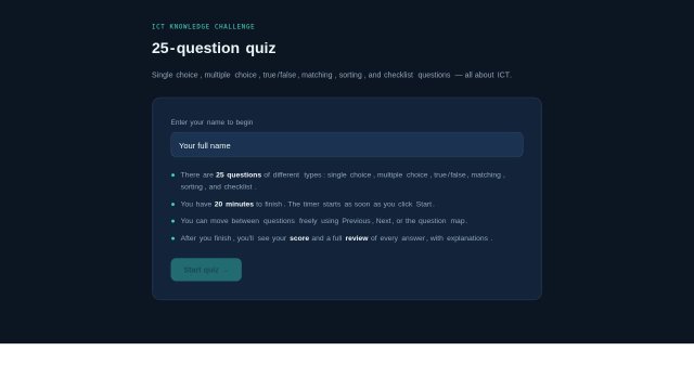 ICT Quiz