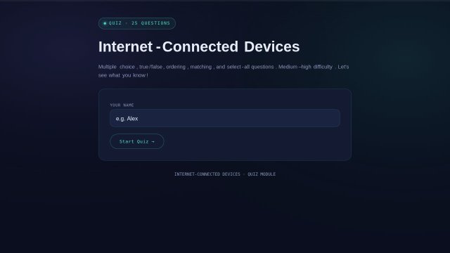Internet-Connected Devices Quiz