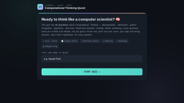 Computational Thinking Quest - Kuis HOTS Interaktif